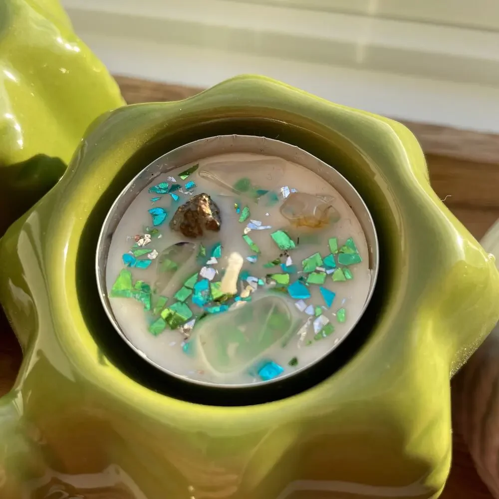 Cactus Tea Light and Sphere Holder/Stand